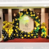 Birthday Balloon Decoration in Kolkata – Black and Gold Balloon Decor