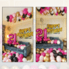 Birthday Balloon Decoration in Kolkata – Pink and Gold Birthday Surprise Decor