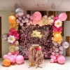 Birthday Balloon Decoration in Kolkata – 18th Birthday Rose Gold Backdrop (2)