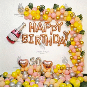 Birthday Balloon Decoration in Kolkata – 30th Birthday Balloon Decor