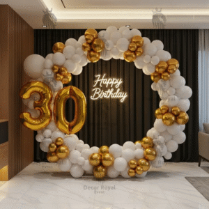 Birthday Balloon Decoration in Kolkata – 30th Birthday Party Balloon Decor