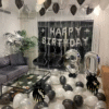 Birthday Balloon Decoration in Kolkata – 30th Birthday Silver Balloon Decor