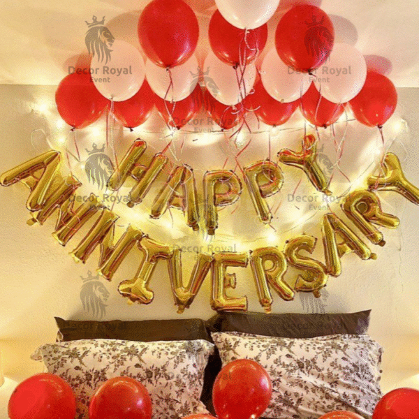Anniversary Balloon Decoration in Kolkata – Anniversary Room Surprise Decor