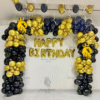 Birthday Balloon Decoration in Kolkata – Black & Gold Birthday Balloon Arch
