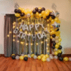 Birthday Balloon Decoration in Kolkata – Black & Gold Birthday Decor