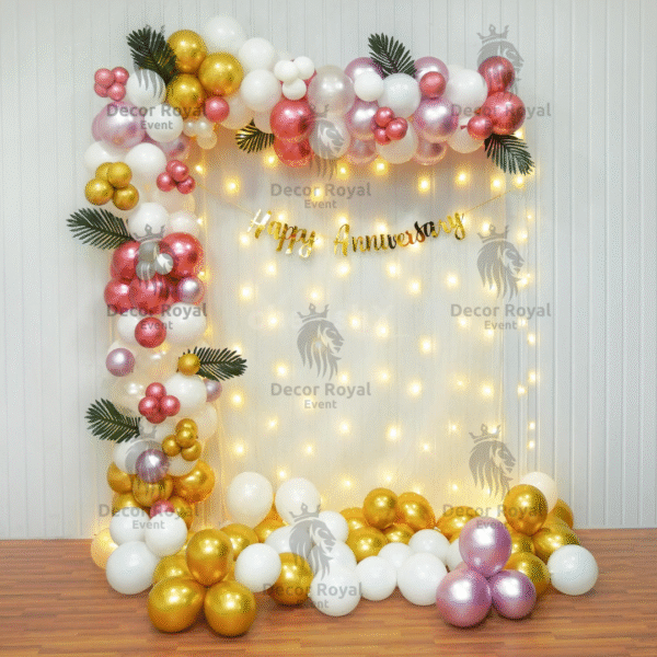 Anniversary Balloon Decoration in Kolkata – Elegant Anniversary Balloon Decor