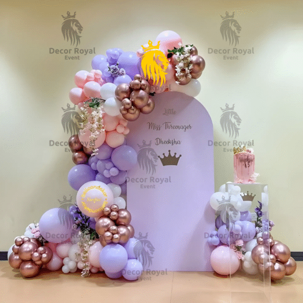 Birthday Balloon Decoration in Kolkata – Elegant Pastel Birthday Decor