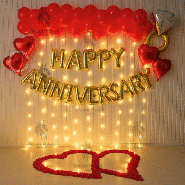 Anniversary Balloon Decoration in Kolkata – Happy Anniversary Decor