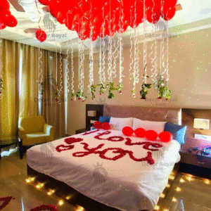 Anniversary Balloon Decoration in Kolkata – I Love You Room Decor