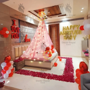Anniversary Balloon Decoration in Kolkata – I Love You Room Surprise