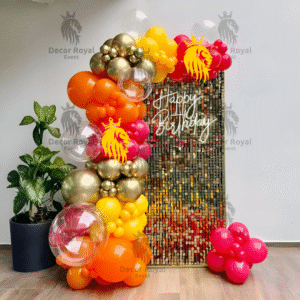 Birthday Balloon Decoration in Kolkata – Multicolor Birthday Party Decor