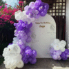 Birthday Balloon Decoration in Kolkata – Purple Butterfly Balloon Arch