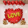 Anniversary Balloon Decoration in Kolkata – Red Heart LOVE Balloon Decor