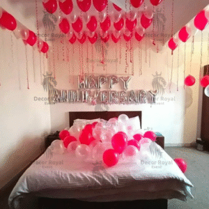 Anniversary Balloon Decoration in Kolkata – Romantic Anniversary Room Decor