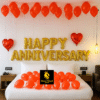Anniversary Balloon Decoration in Kolkata – Romantic Red Anniversary Balloon Decor