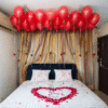 Anniversary Balloon Decoration in Kolkata – Romantic Red Roses Room Decor