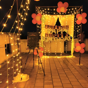Birthday Balloon Decoration in Kolkata – Rooftop Birthday Celebration Decor