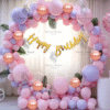 Rose Gold Birthday Balloon Ring – Birthday Balloon Decoration in Kolkata