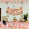Rose Gold Birthday Room Decor – Birthday Balloon Decoration in Kolkata