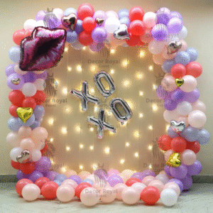 XOXO_ Balloon Backdrop – Birthday Balloon Decoration in Kolkata